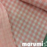  110×50★Wガーゼ★ピンクチエック