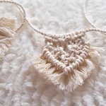 macrame hair wrap / single line