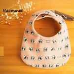 NEWふんわり８重ガーゼ*フレブルピンク×薄デニムドットスタイ*