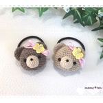 おめかしクマちゃんのヘアゴムセット