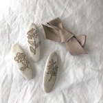 ribbon & joli-pin set B ivory
