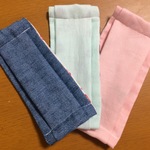 《送料無料》抗ウイルス プリーツガーゼマスク＊大人用 シンプル柄