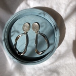 all silver pierce / earring