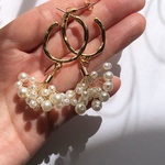 《SALE》【チタンピアス】pearl bouquet pierce