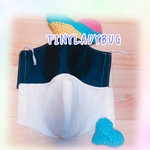 🌈送料込🌈2枚 ✨リバーシブル✨男性もOK✨デニム×白4重ガーゼ✨生成のダブルガーゼ×白4重ガーゼ マスク