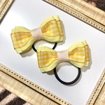 Baby⭐︎リボンヘアゴム 春色イエロー