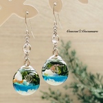 海シリーズ　熱帯魚のアクアリウムピアス【シルバー】