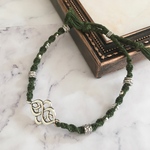 【メンズ】カジュアルシーンに合うミサンガブレスレット　グリーン