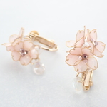 再販【SAKURA’18】寄せ桜イヤーアクセサリー【ゴールド×ピンク】