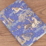 【単行本】ゴムバンド栞付ブックカバー★夜空のユニコーンと森の動物達