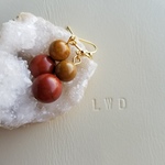 BALLS/和テイストのころりんピアス<ゴールド>