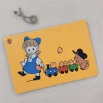 パスケース　はやしうき 汽車とひよこ
