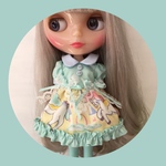 ユニコーンリボンワンピース&ニーハイストッキング♡blue