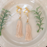 《再再販♡》タッセルとパールのイヤリング＊＊