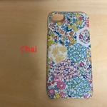 No.264 受注製作 新色リバティ Patchwork Stories パッチワーク・ストーリーズ イエロー　 iPhoneケース