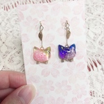 "お花見にゃんこ"〜昼桜＆midnightのアシンメ