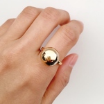 「2019AW」 12mm ボールリング　ゴールド