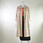 ロングシャツワンピース＆ロングコート（絹着物地、大島紬）