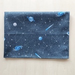 ランチョンマット大きめ  ラメ入り宇宙＊ブルーグレー