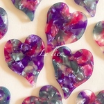 ハート♡アクリル パーツ【2pcs】