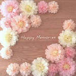 フラワーペーパー　ペーパーフラワー　誕生日　結婚式　前撮り　ウェディング   ウェルカム　祝い