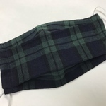 ダブルガーゼマスク　ブラックウォッチ
