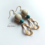 ターコイズブルー❁﻿ピアス＆イヤリング