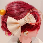15☆畳縁☆畳へり☆リボン☆成人式☆卒業式☆ウエディング☆お祭り髪飾り☆ヘッドドレス☆水引髪飾り☆花火☆和装☆リボン☆