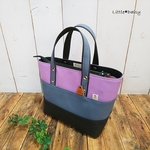 【ku様専用】№1207 倉敷帆布ミディアムトート～×スモーキーブラウン×マッシュルーム×ブラック