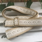 【a様ご依頼品】キャメル(濃いベージュ)＆レース*ショルダーベルト紐　グラニー・ショルダーバッグに♪