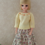 リカちゃん　春色トップスとスカートのセット