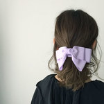 【送料無料】＊ポニーフック Papillon Ruban lavender＊ヘアゴムで縛って挿すだけ簡単ヘアアレンジ
