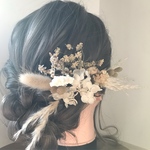 ドライフラワー ヘアアクセサリー