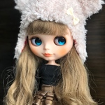 ネオブライス   ふわふわくまちゃん帽子(ライトベージュ)