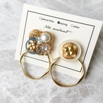 【イヤリング】vintage button accessory