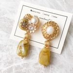 【ピアス】vintage button accessory