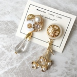 【ピアス】vintage button accessory