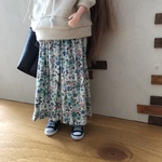 リカちゃん服＊小花柄マキシ丈スカート