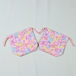 ＜入園入学準備＞ (水色)ぬいぐるみのうさぎさん🐰とっても可愛いよ  のコップ入れ☆両ひも巾着