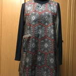 satomi196912さん予約茶色大島着物生地で作ったチュニック