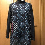 かすり着物生地で作ったチュニック