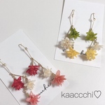 ▷送料無料* ゆらゆらコーンフラワー❁ ピアス✳︎イヤリング◁