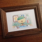 ひよこの画家さん 絵本風イラスト