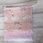 再販！ゆめかわいい♡コップ袋♡スワン柄 クラシカルモダン
