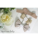 【3個セット】ベビーヘアクリップ♡誕生日♡入園式♡ハーフバースデー♡結婚式♡記念日♡春♡入学式♡セレモニー♡イベント♡ベビーヘアクリップ ヘアピン （淡色）