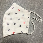 子供用立体ガーゼマスク⭐︎イカリ柄