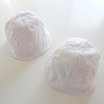 ■売り切りsale■椿×サークルレースのリバーシブル帽子■52サイズ■