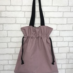 ⭐︎セール品⭐︎【送料無料】巾着トートバッグ(スモーキーピンク)