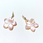 【桜】ピンクシェAAA　フラワー　２個　12ｍｍ 14kgf　ハンドメイド素材 
