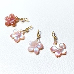 【桜】ピンクシェAAA　フラワー　２個　8ｍｍ 14kgf　ハンドメイド素材 